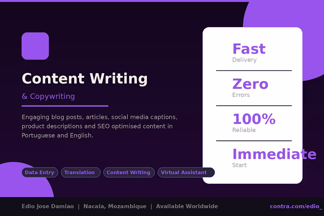 Cover image for Content Writing & SEO Copywriting
Engaging