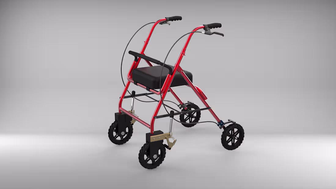 Cover image for Custom 4-Wheel Mobility Walker Design.