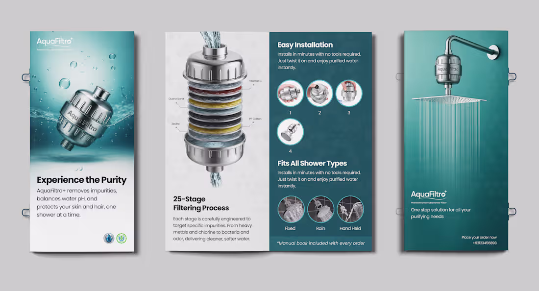 Cover image for Created a high-converting product brochure