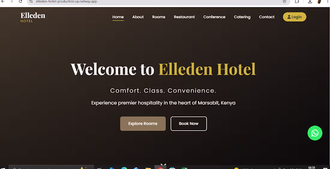Cover image for Hotel booking and information website