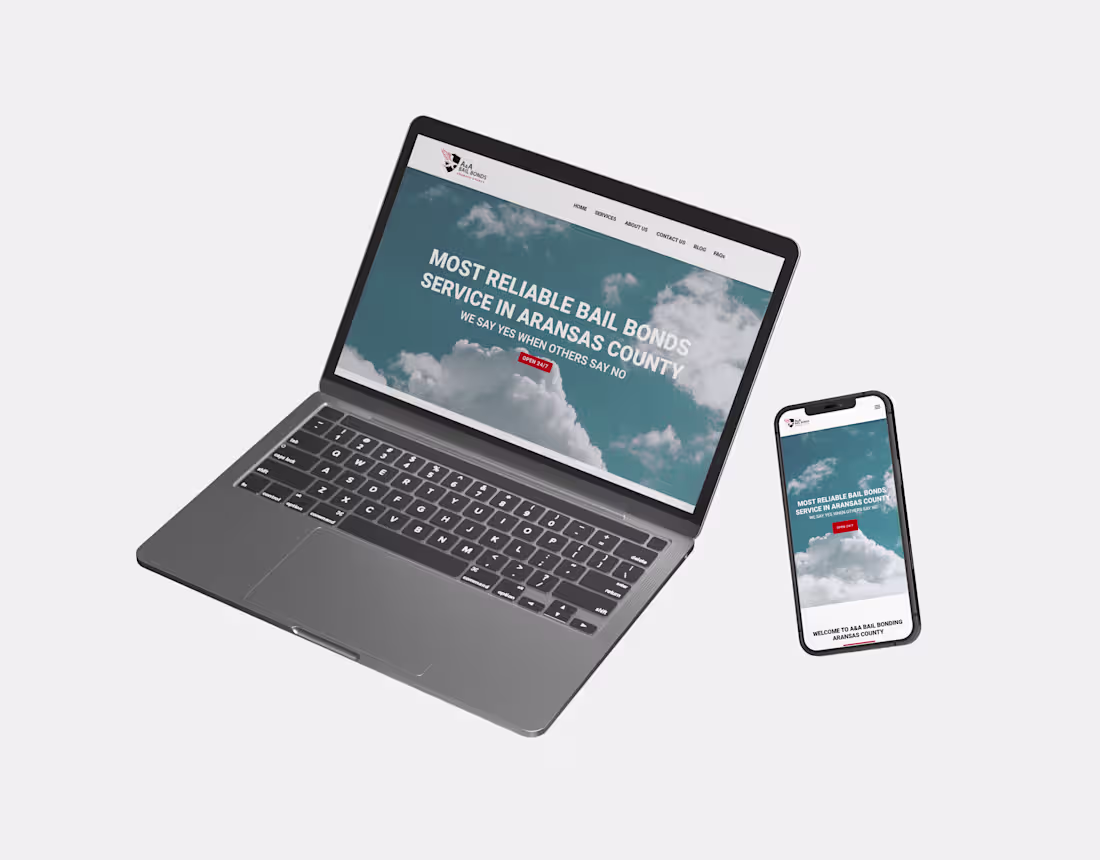 Cover image for A&A Bail Bonds - Website Design 