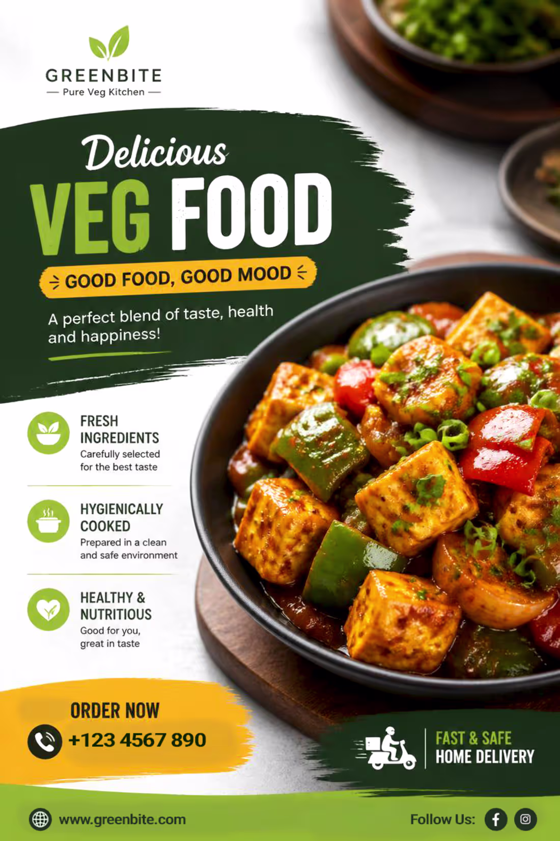 Cover image for Food flayer designed.