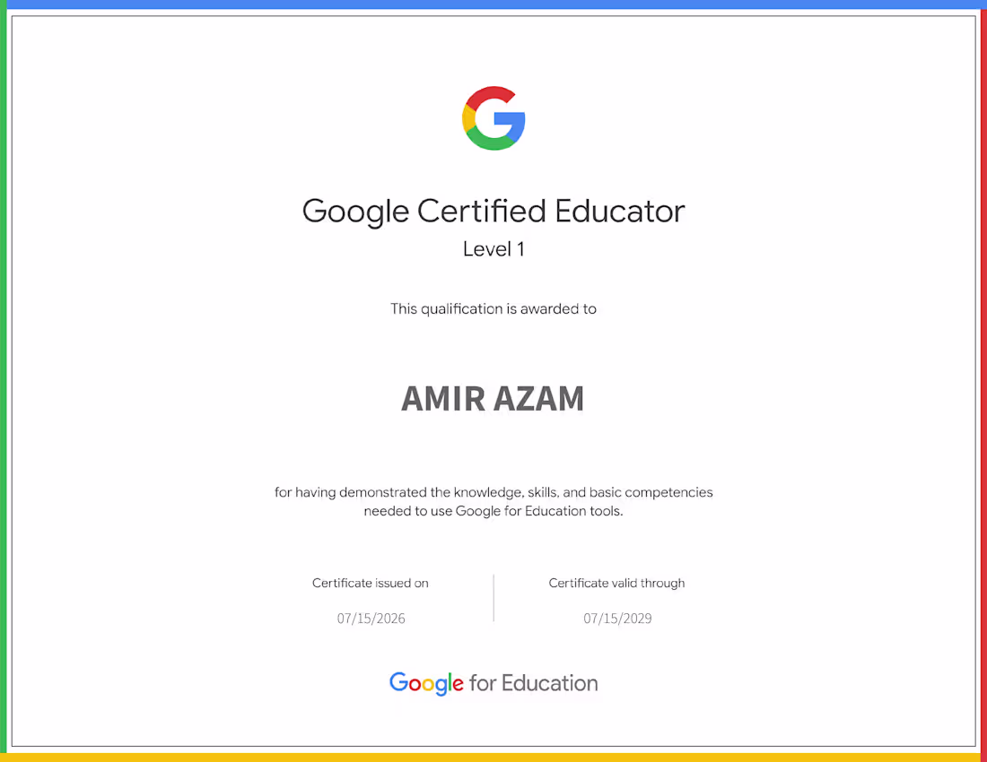 Cover image for Google for Education – Certified