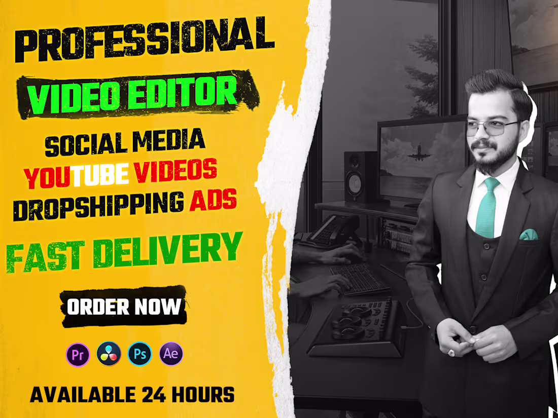 Cover image for Youtube Video Editing in 24 Hours