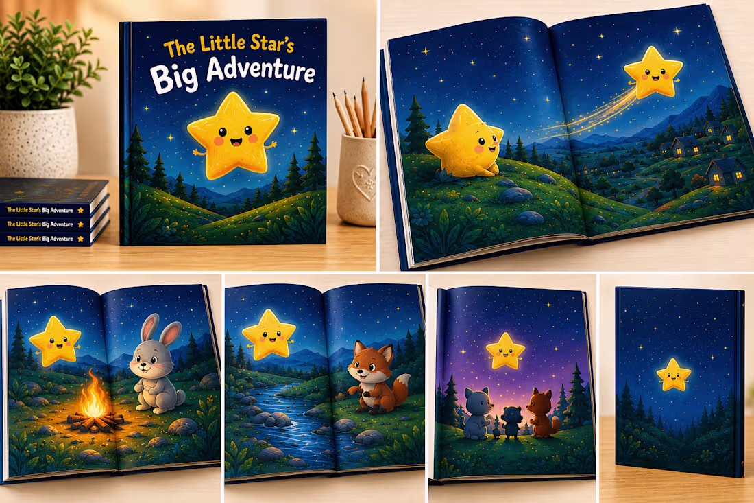 Cover image for children book design