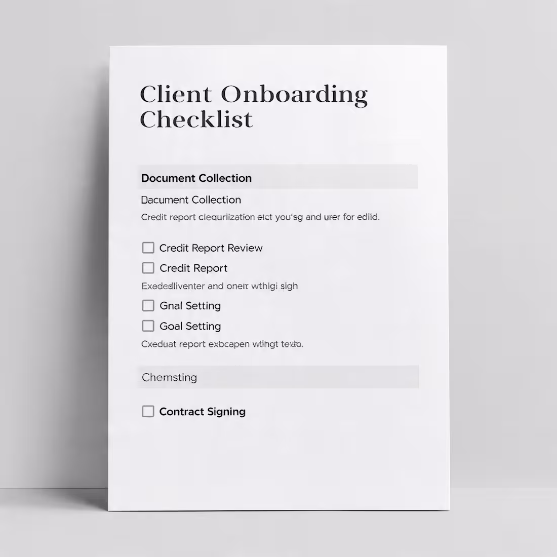 Cover image for Client Onboarding Checklist

Standard onboarding checklist