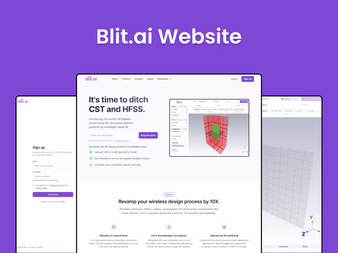 Cover image for Blit.ai • The #1 cloud-based RF simulation platform