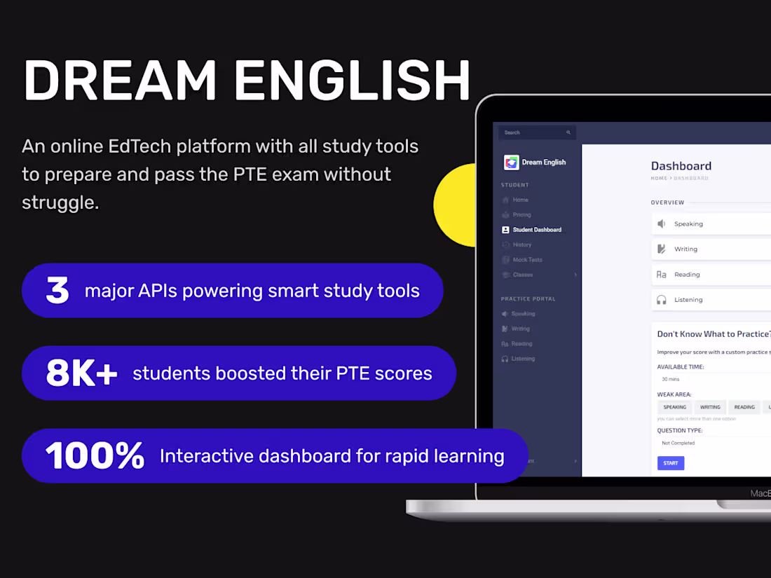 Cover image for 🎓 AI-Powered PTE Exam Preparation Platform