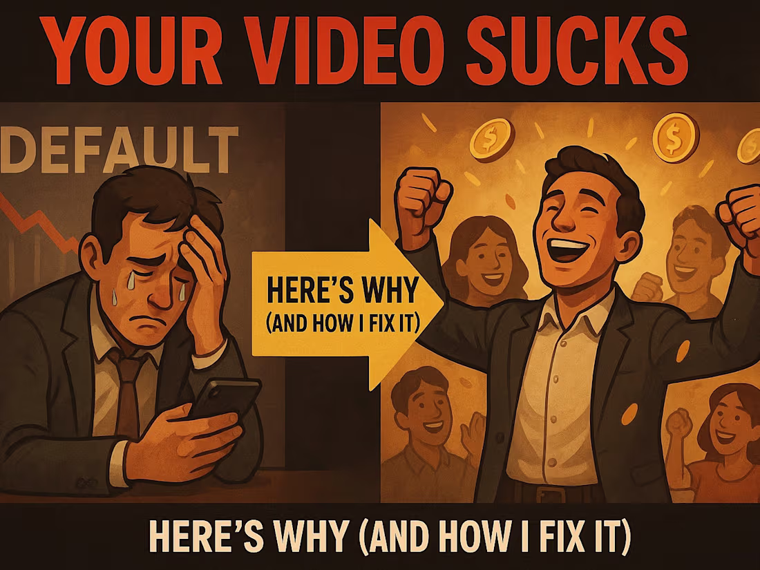 Cover image for Your Video Sucks - Here's Why and How I Fix It!