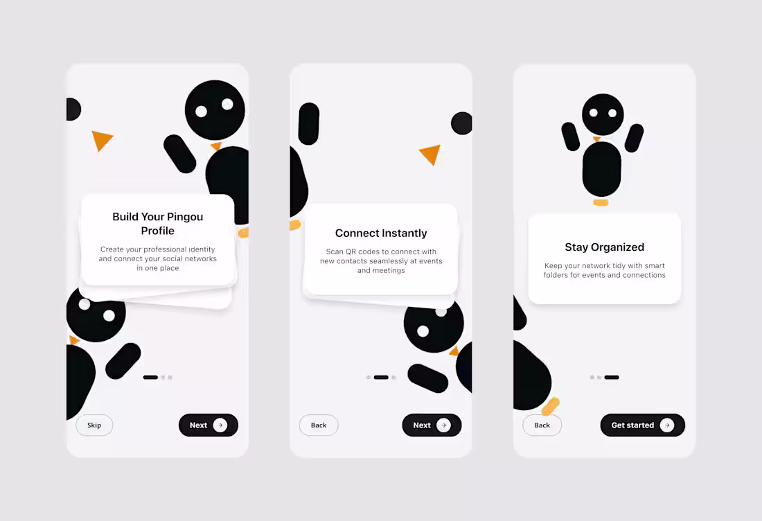 Cover image for Onboarding Screens for pingou.