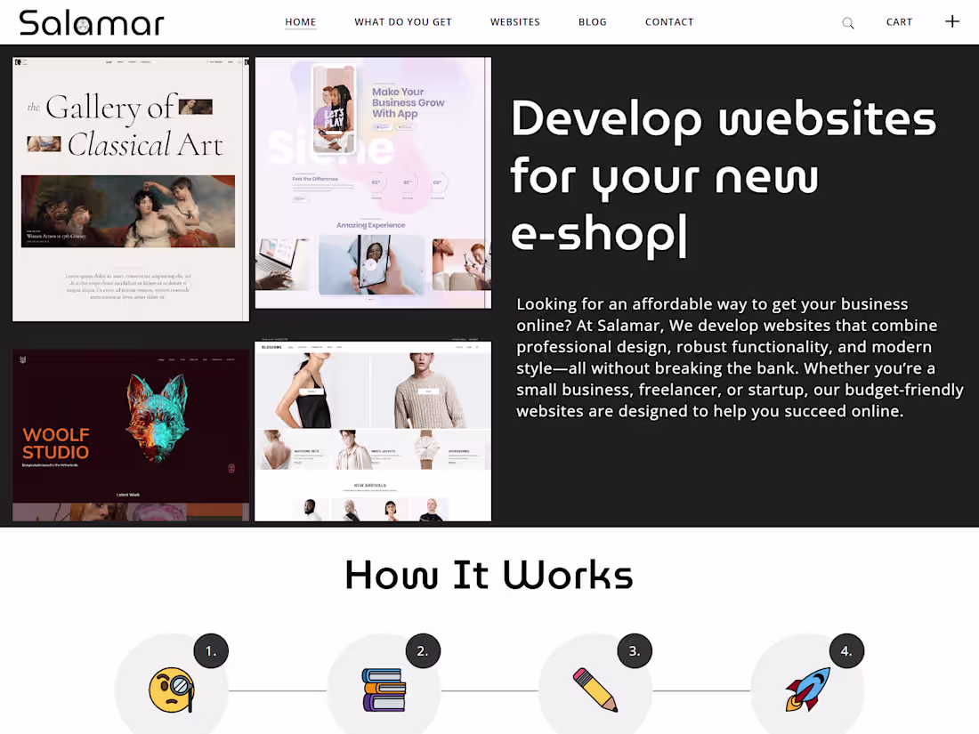 Cover image for E-shop for pre-designed websites