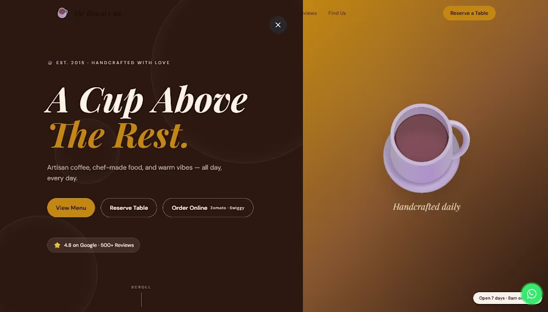 Cover image for Stylish landing page for a