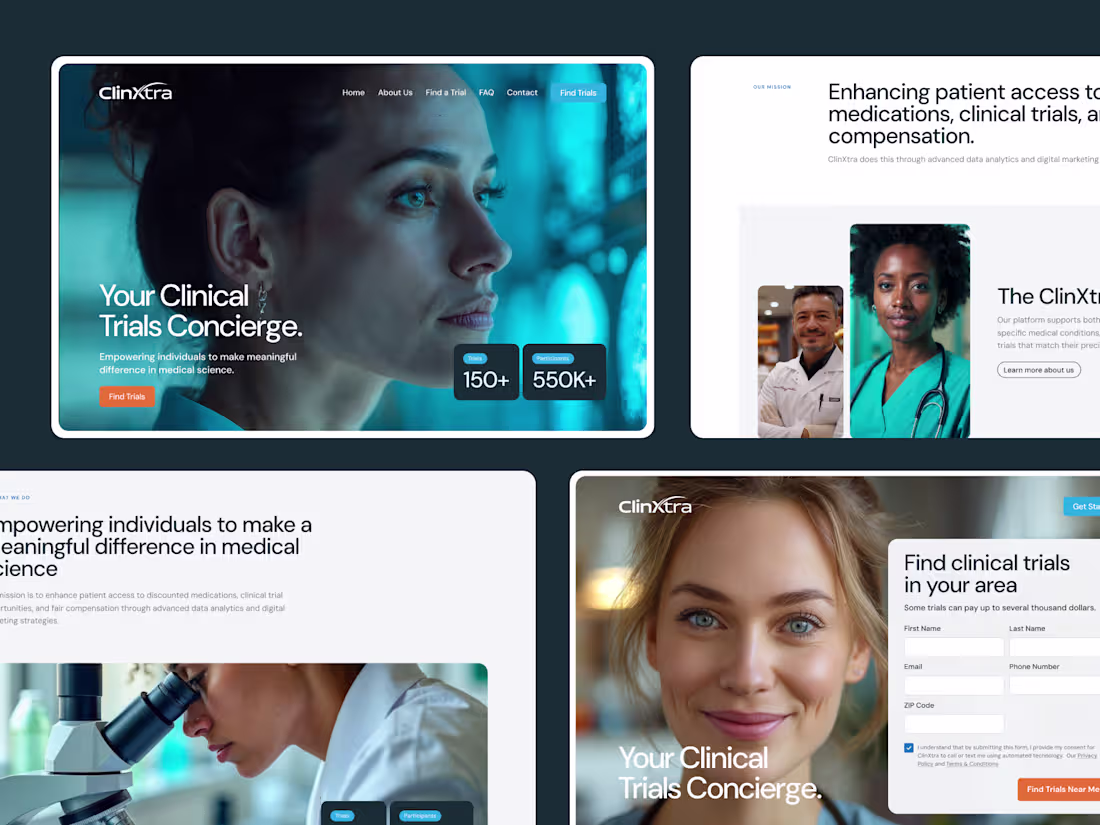 Cover image for Clinical Trials Concierge Website