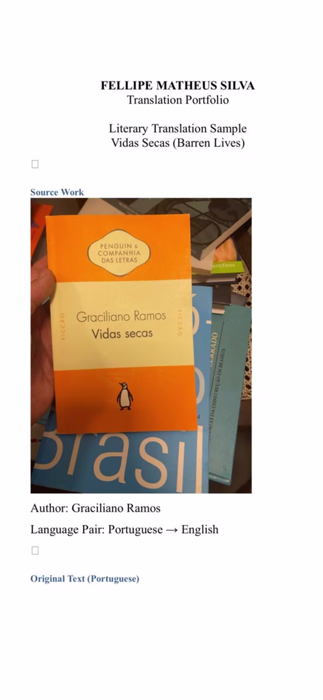 Cover image for This translation sample is based