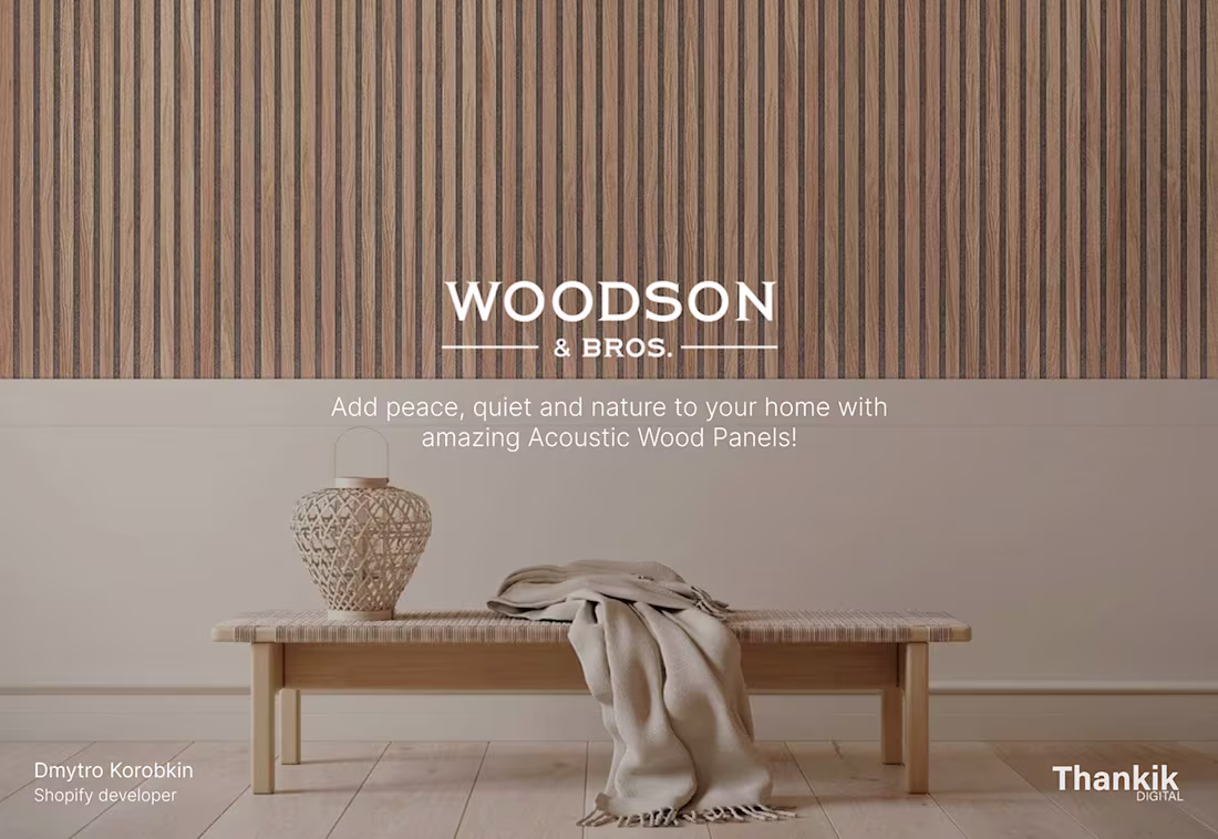 Cover image for Acoustic Wood Panels Shopify Store 