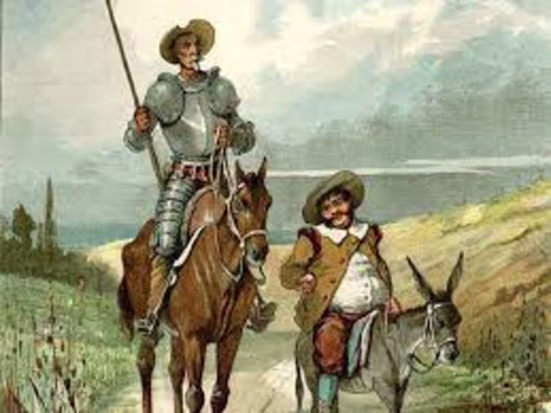 Cover image for Don Quijote, a genetleman from La Mancha