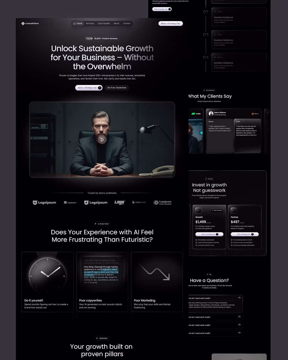 Cover image for Consulting Landing page