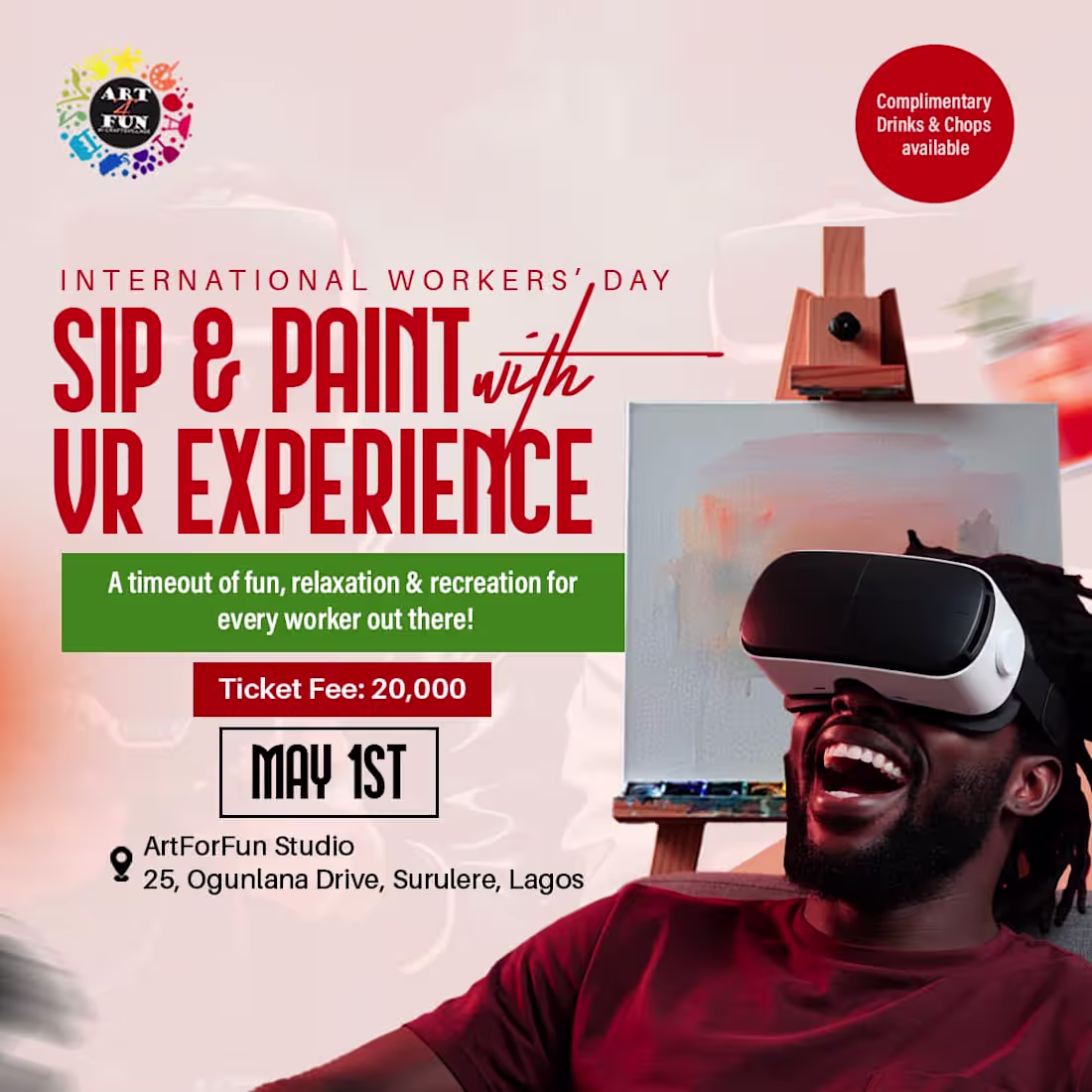 Cover image for Art For Fun Event Promotion Graphic Design