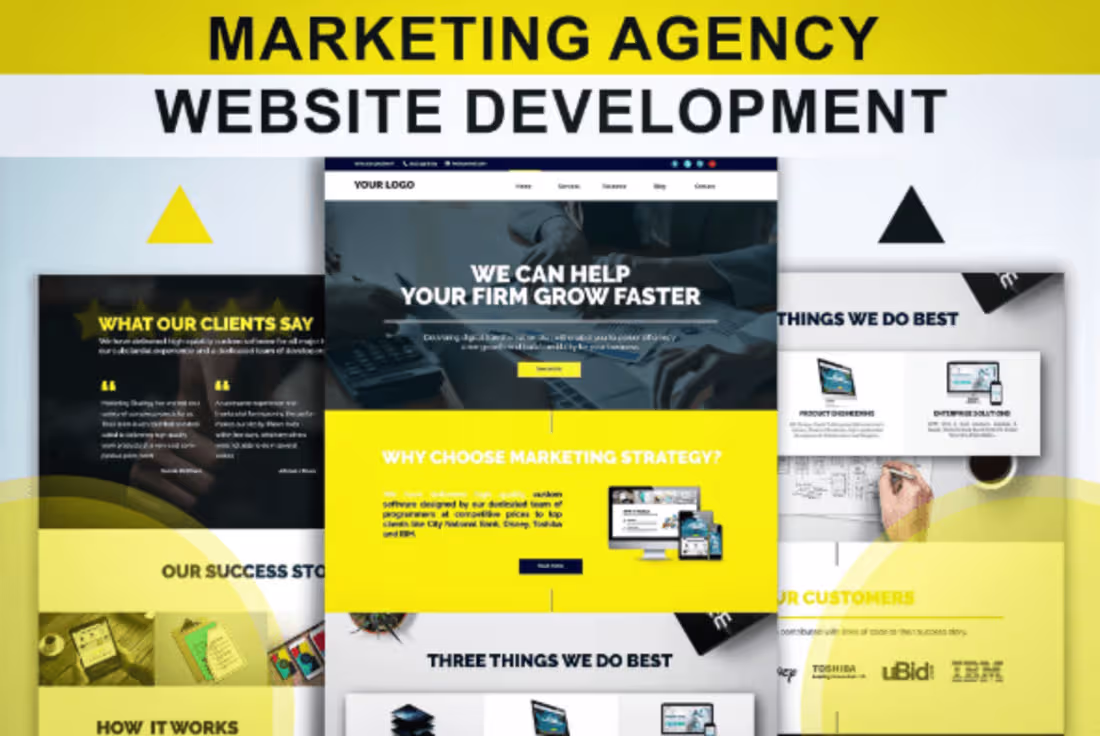 Cover image for Marketing Agency Website