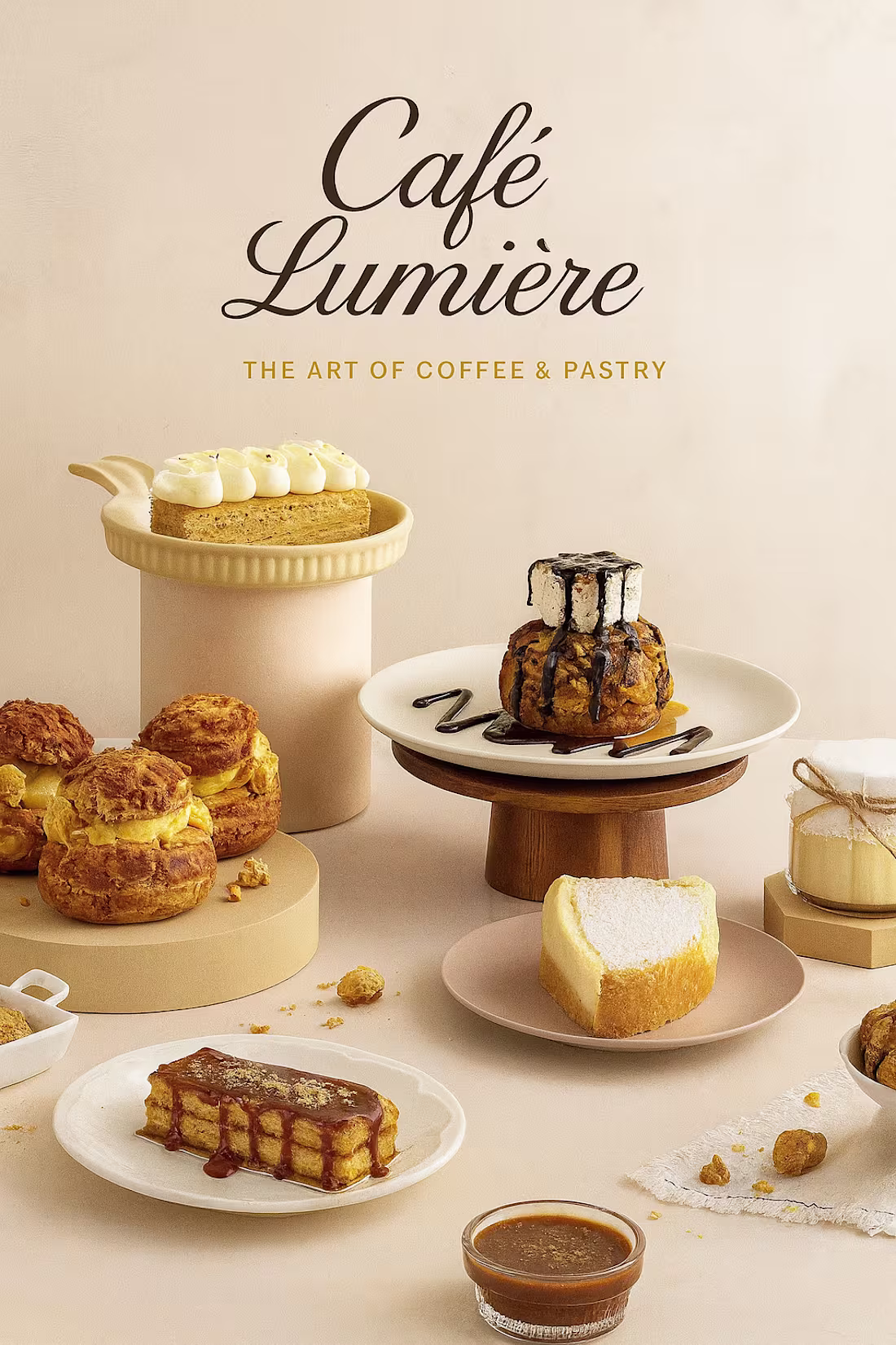 Cover image for Café Lumière: A Study in Beige