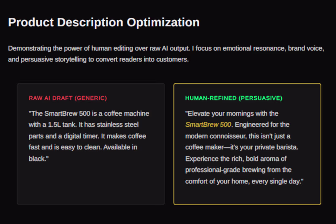Cover image for E-Commerce Product Copy: From Robotic to Relatable