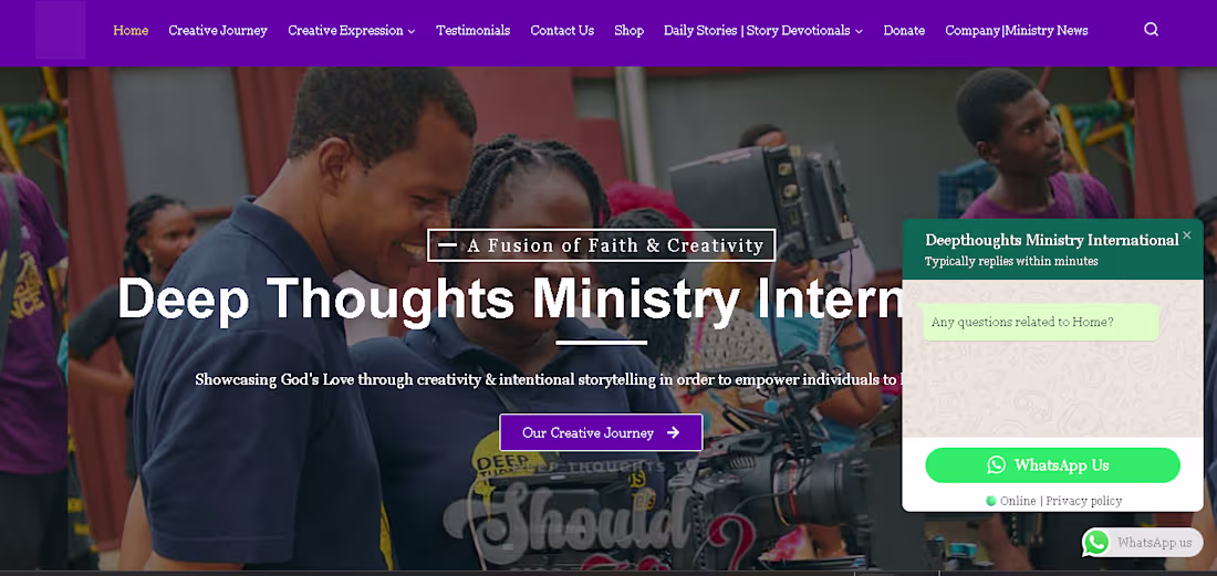 Cover image for Ministry Website
