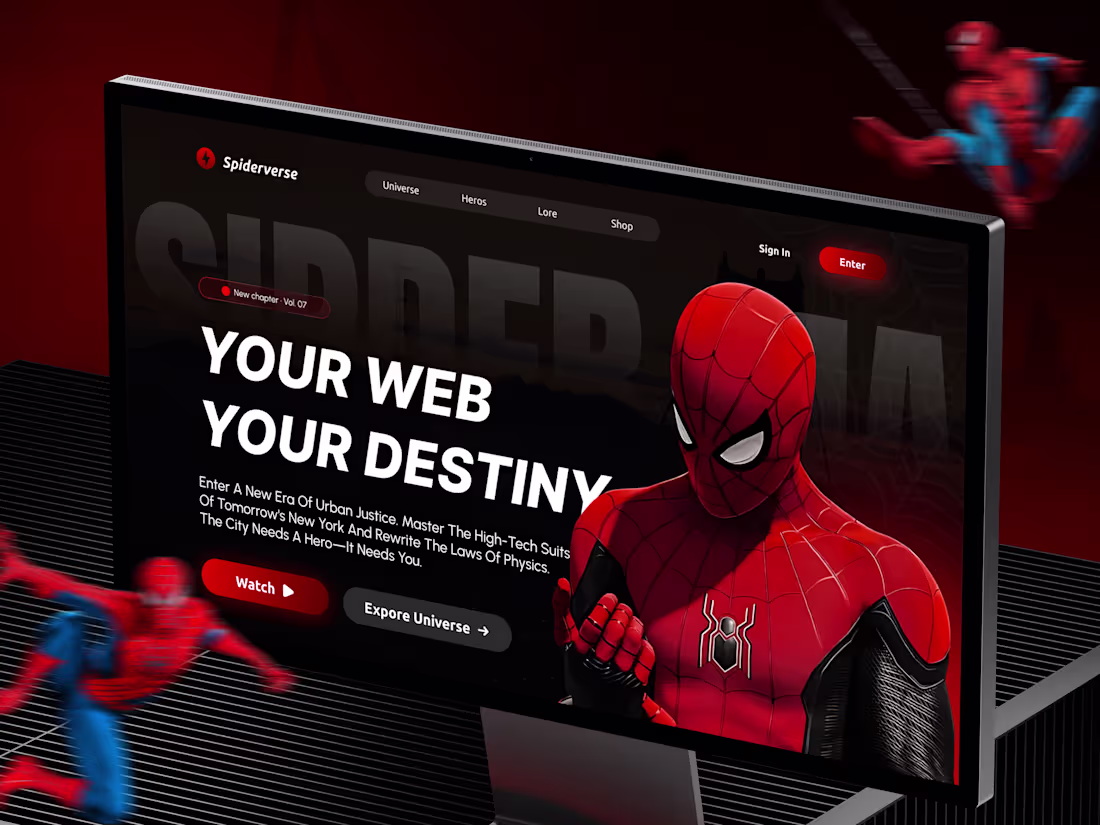 Cover image for spiderman series clean Hero section