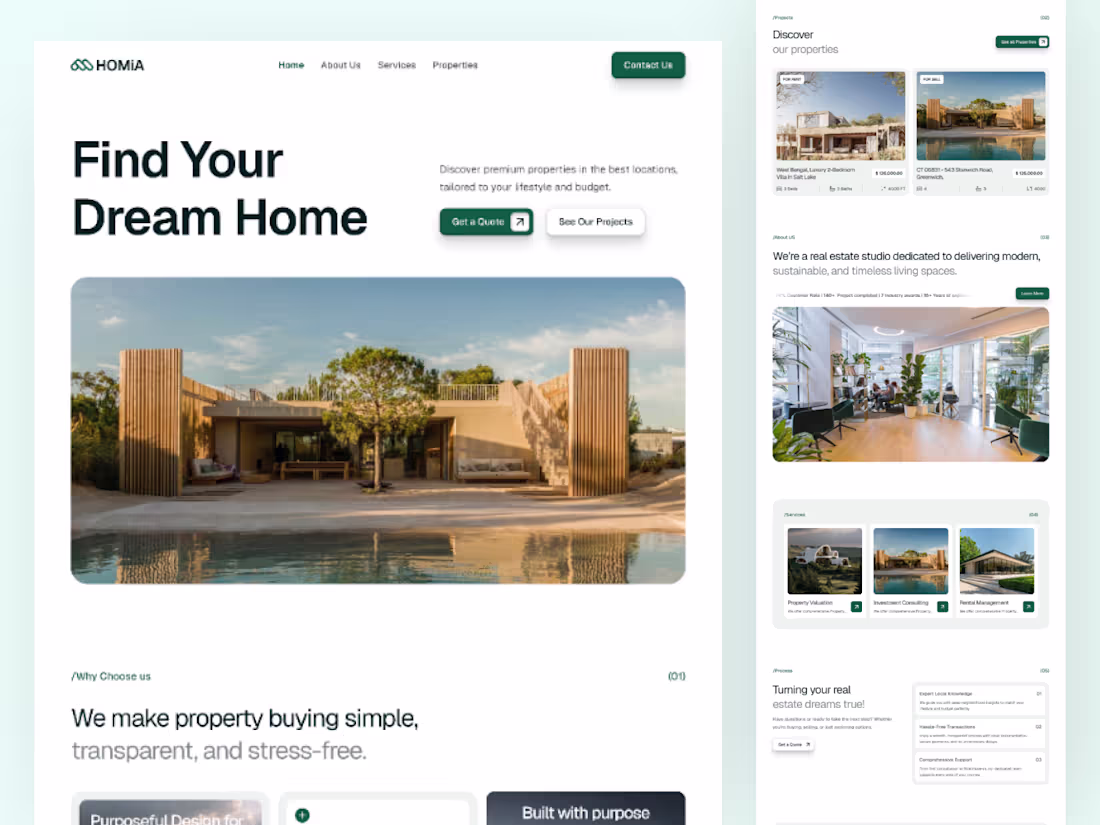 Cover image for Homia - Real Estate Framer