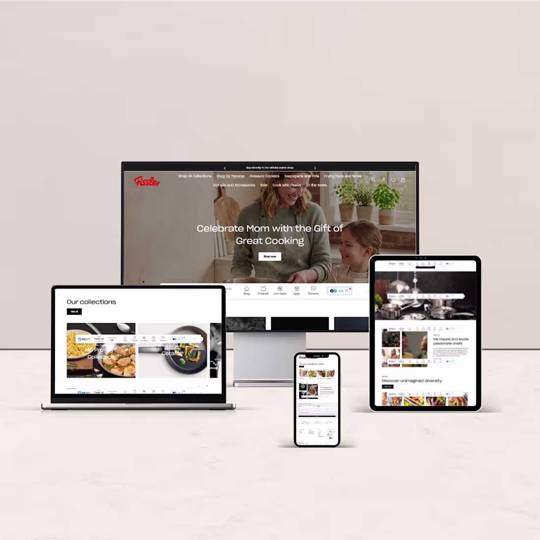 Cover image for Website Design: cookware brand