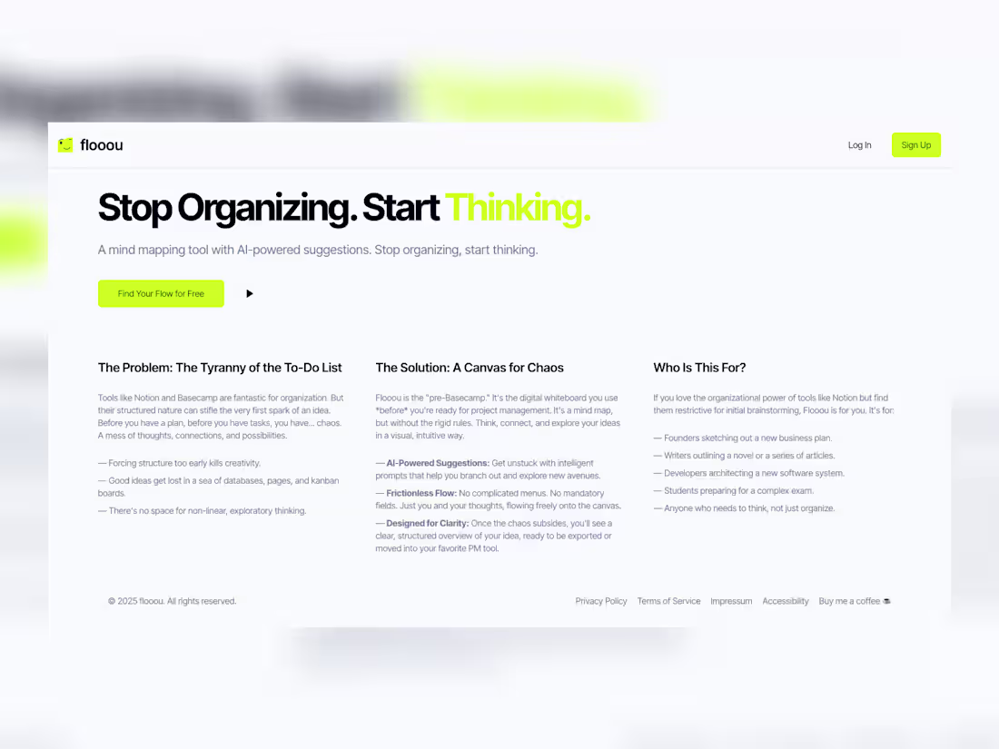 Cover image for This is flooou — my AI-powered mind mapping tool that I orig...