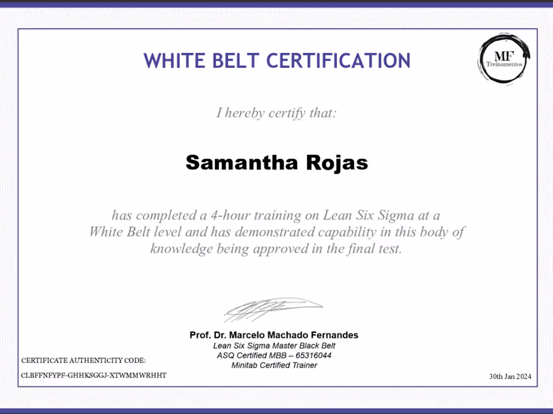 Cover image for White Belt Certification