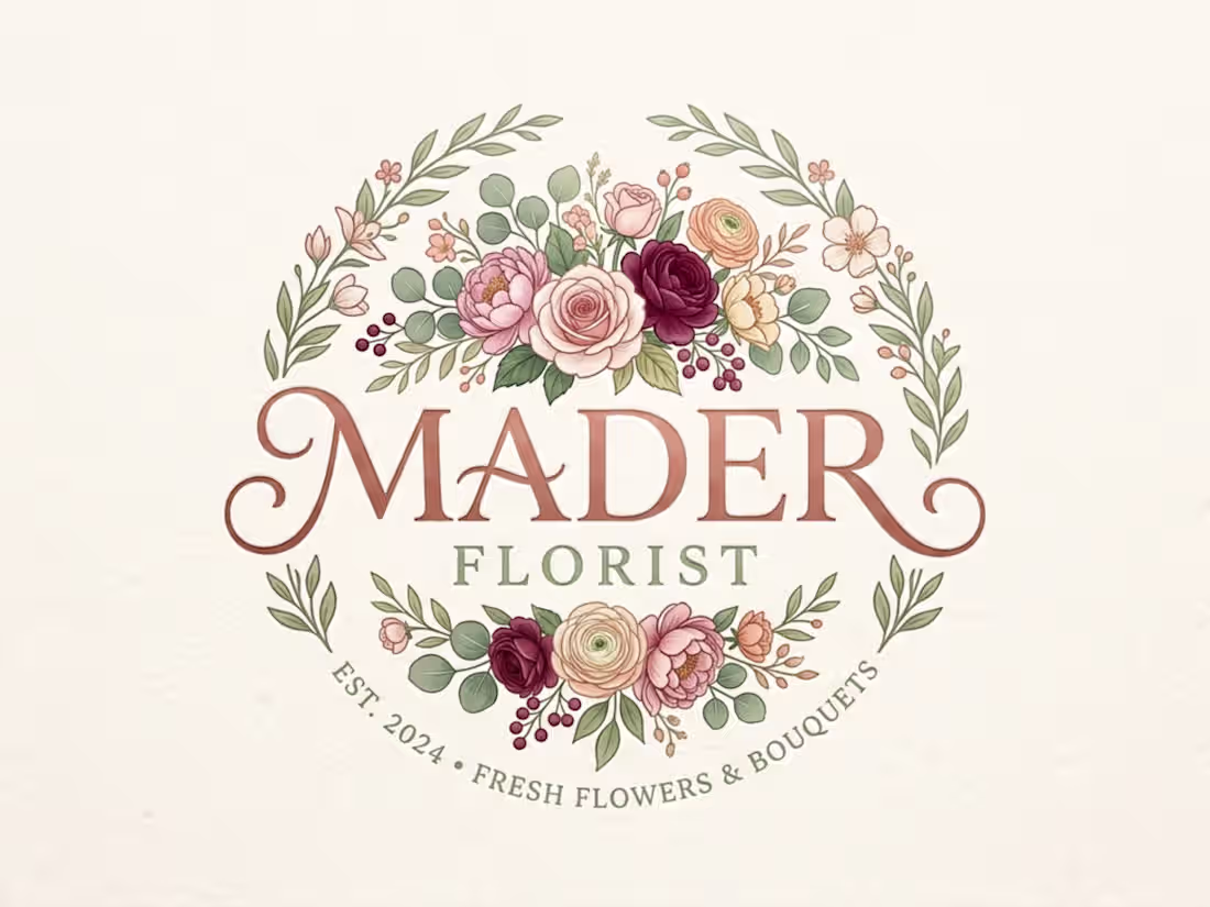 Cover image for Mother Floral logo symbolizes love,