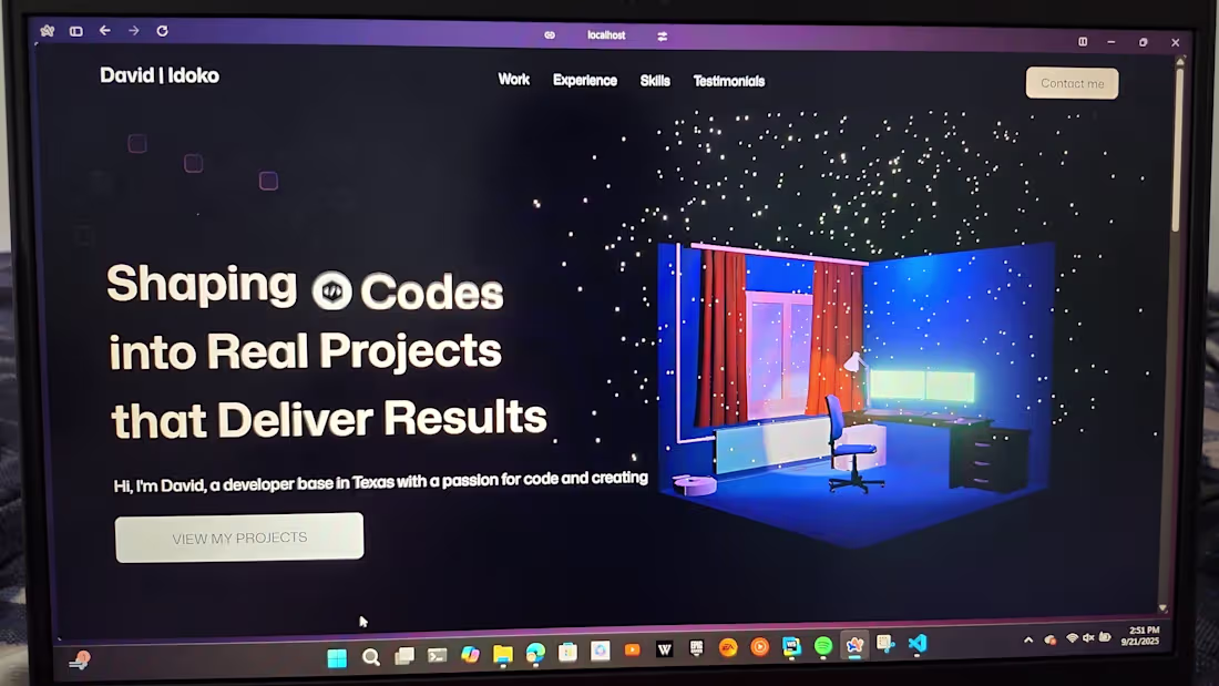 Cover image for This platform was developed utilizing Three.js and React Fib...