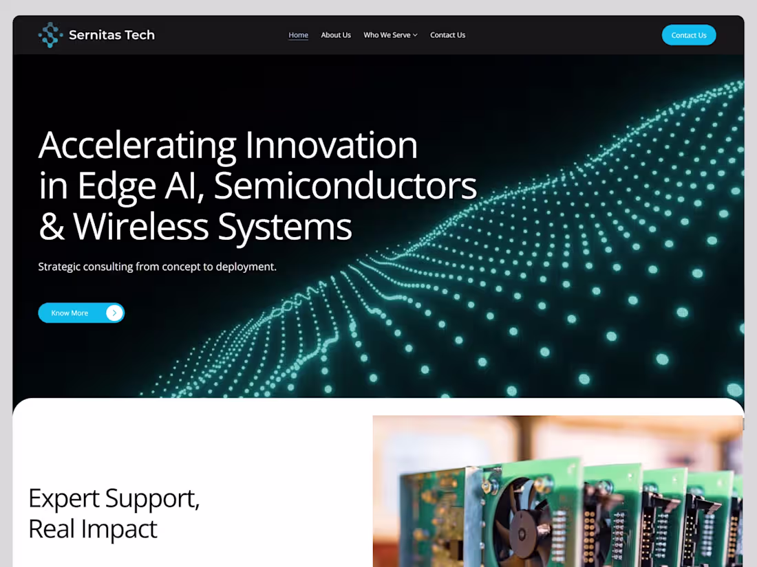 Cover image for SernitasTech: Scalable Website Redesign
