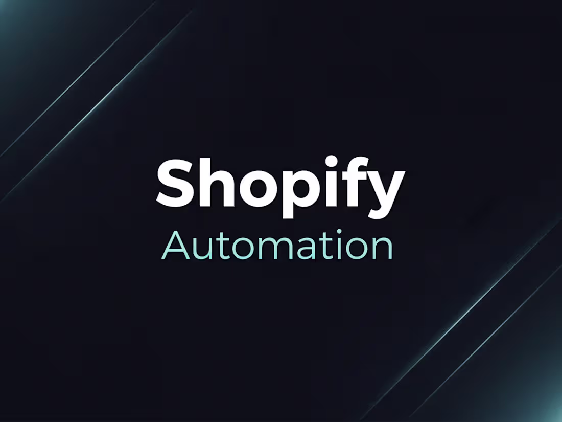 Cover image for E-commerce automation stack for a