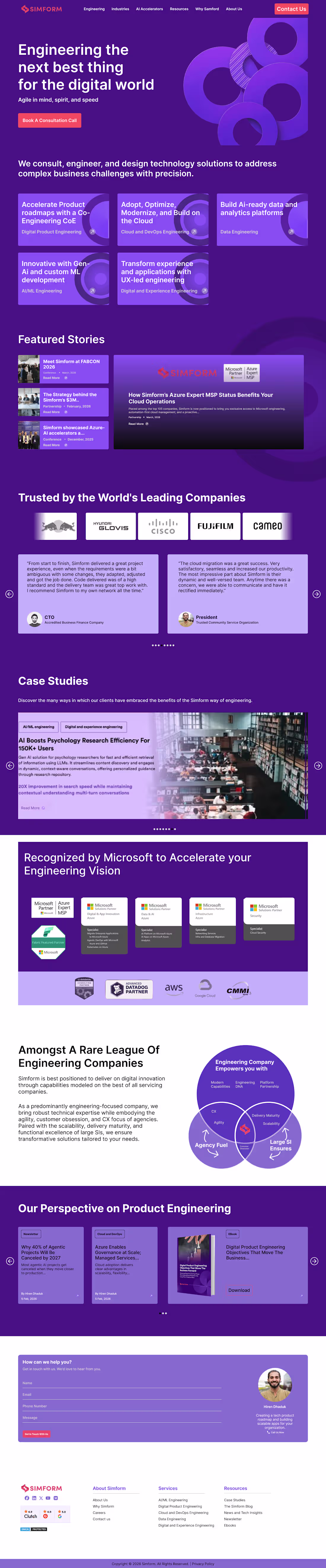 Cover image for Tech Website Landing Page UI