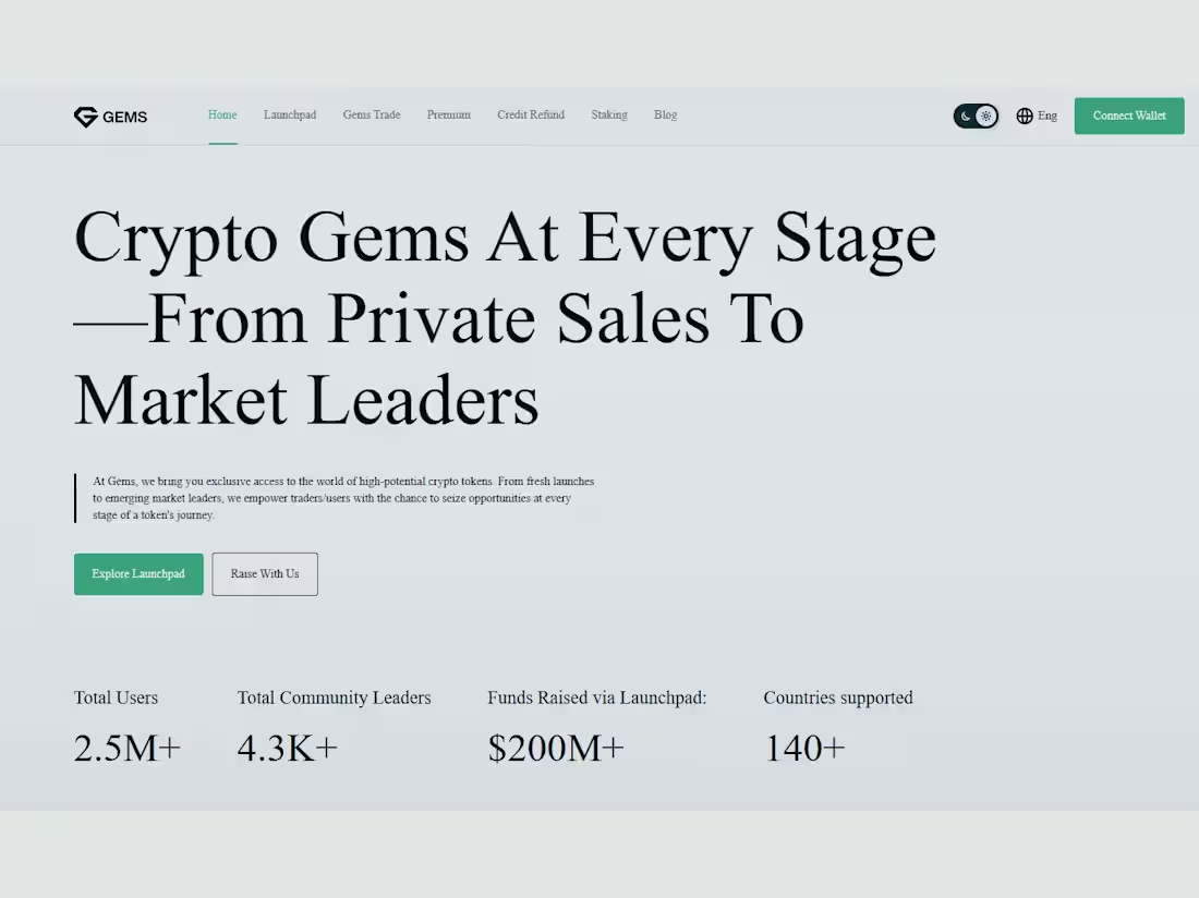 Cover image for Gems.vip (http://Gems.vip) is a full-featured