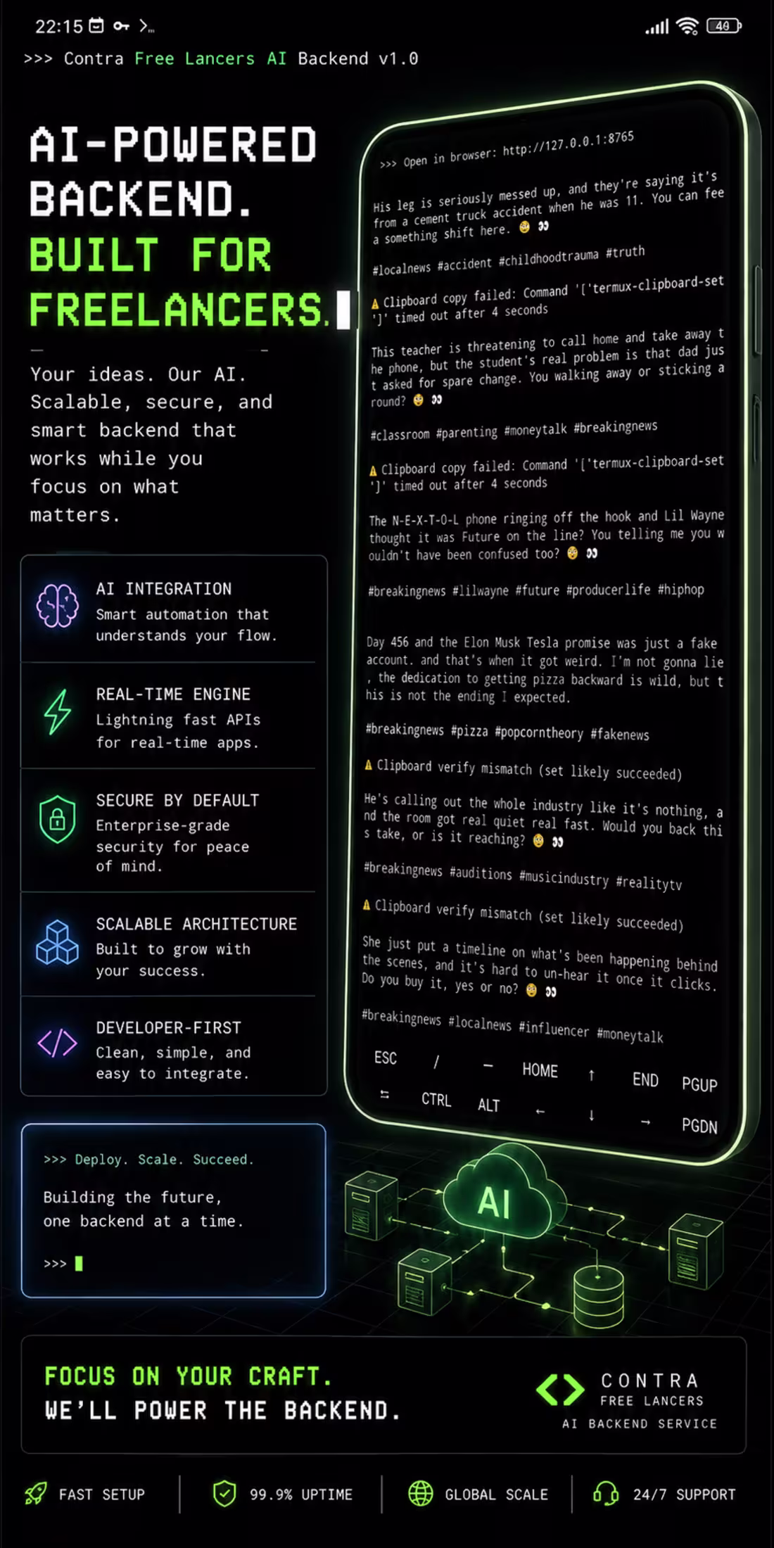 Cover image for AI-powered backend API