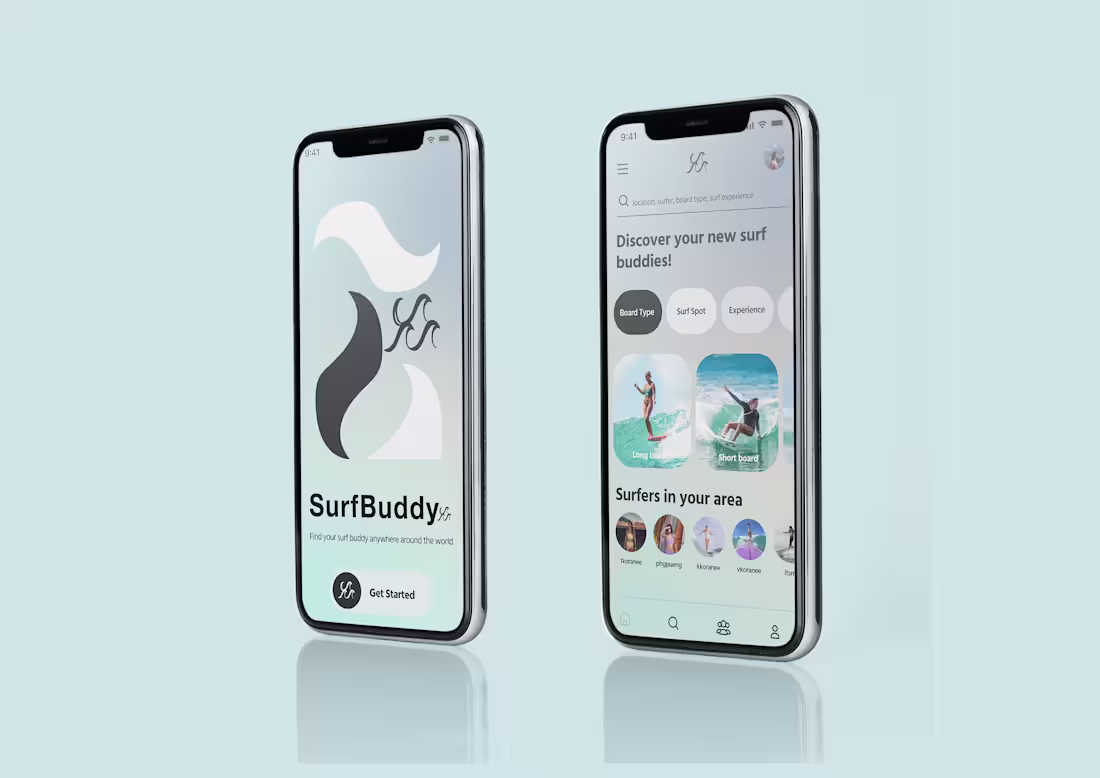 Cover image for UI Design concept for Surf Buddy 