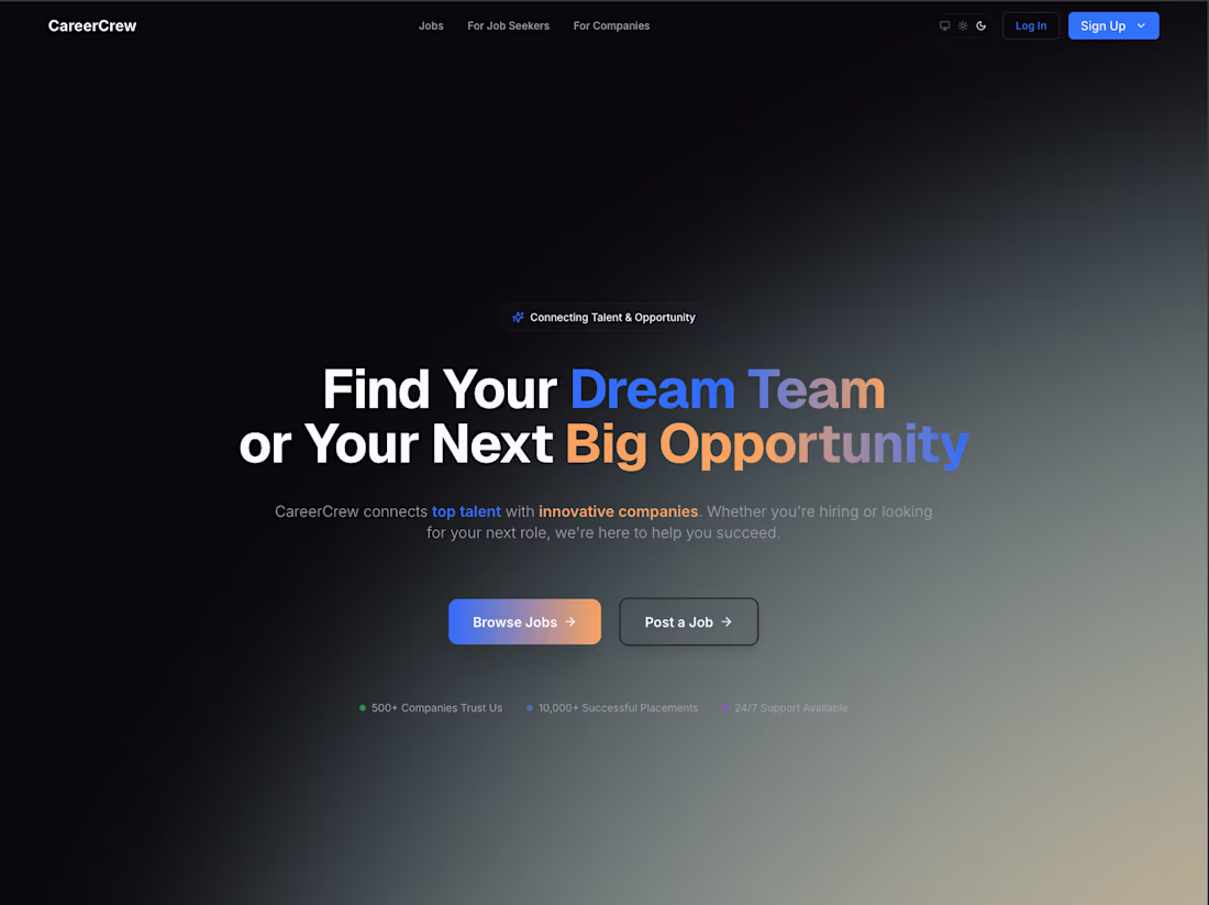 Cover image for Built a full-stack Job search