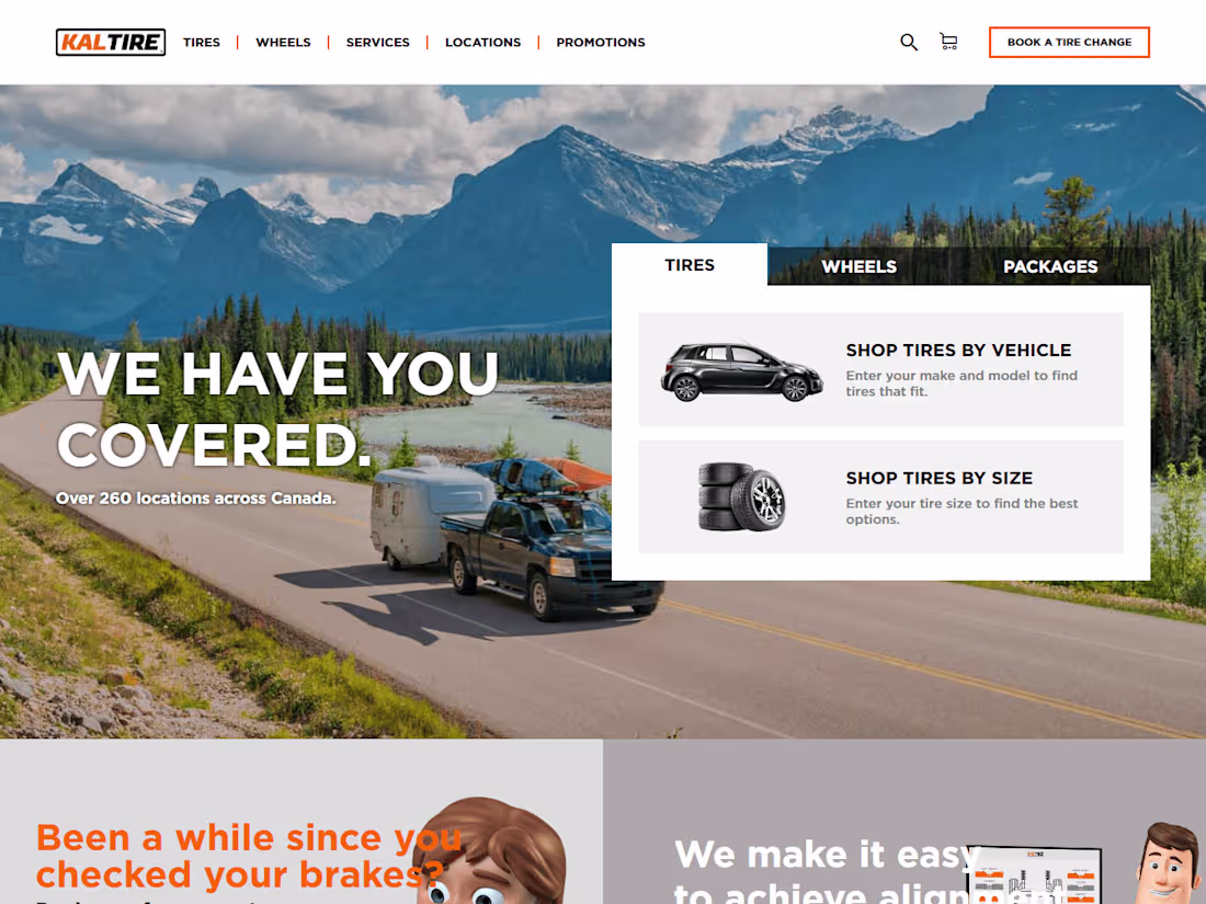 Cover image for KalTire-Ecommerce Website