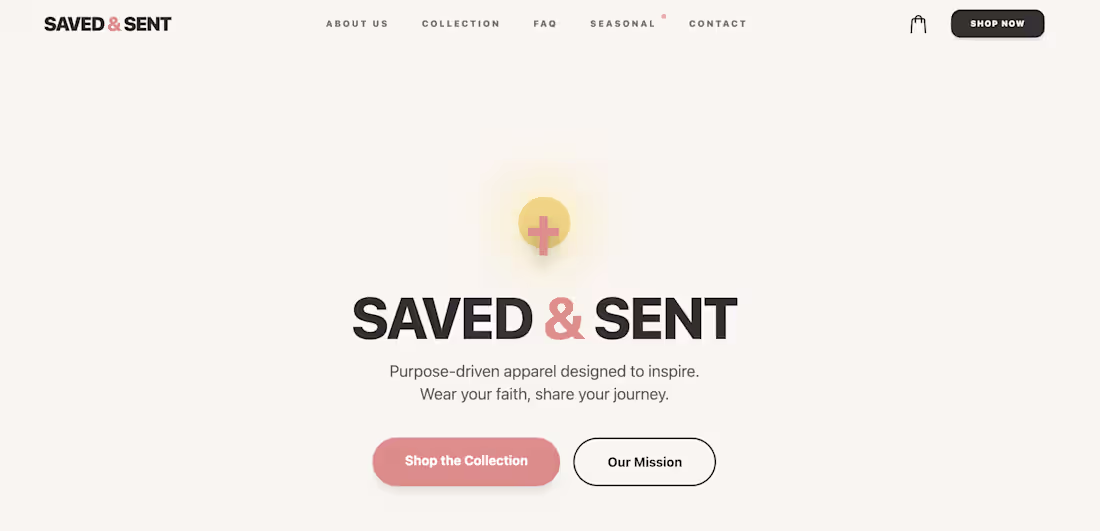 Cover image for E-commerce site for a faith-inspired