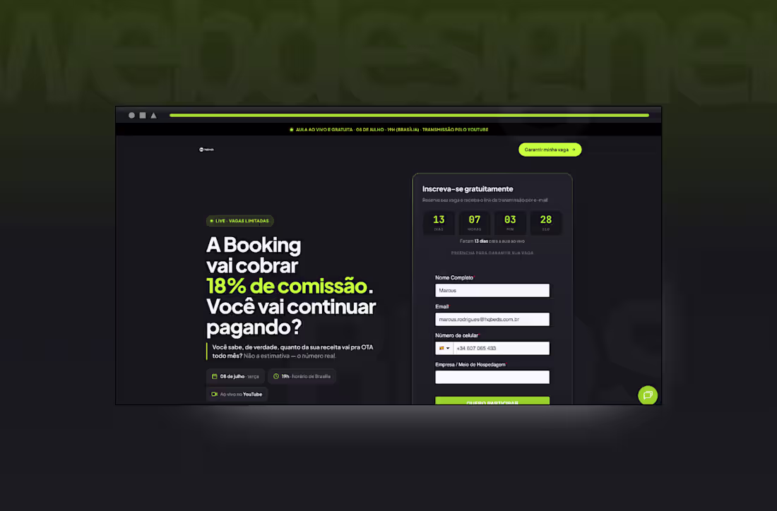 Cover image for Webinar Landing Page Design for B2B SaaS