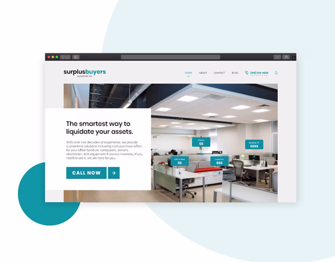 Cover image for A Website Design for a Liquidation Company. :: Behance