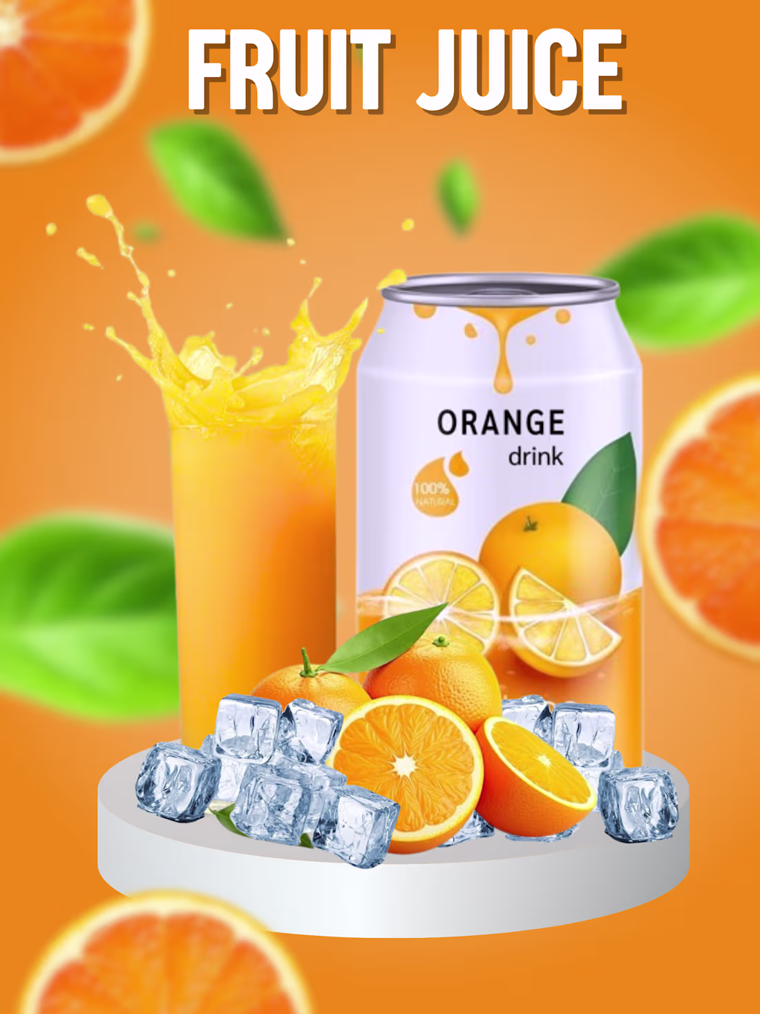 Cover image for Created this Advert for the orange drink I saw online, This ...