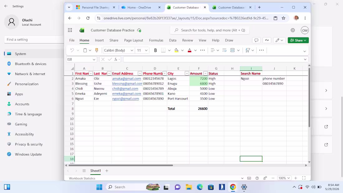 Cover image for Customer Database Management project using