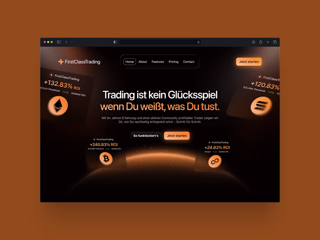Cover image for Landing Page Design for FirstClass Trading
