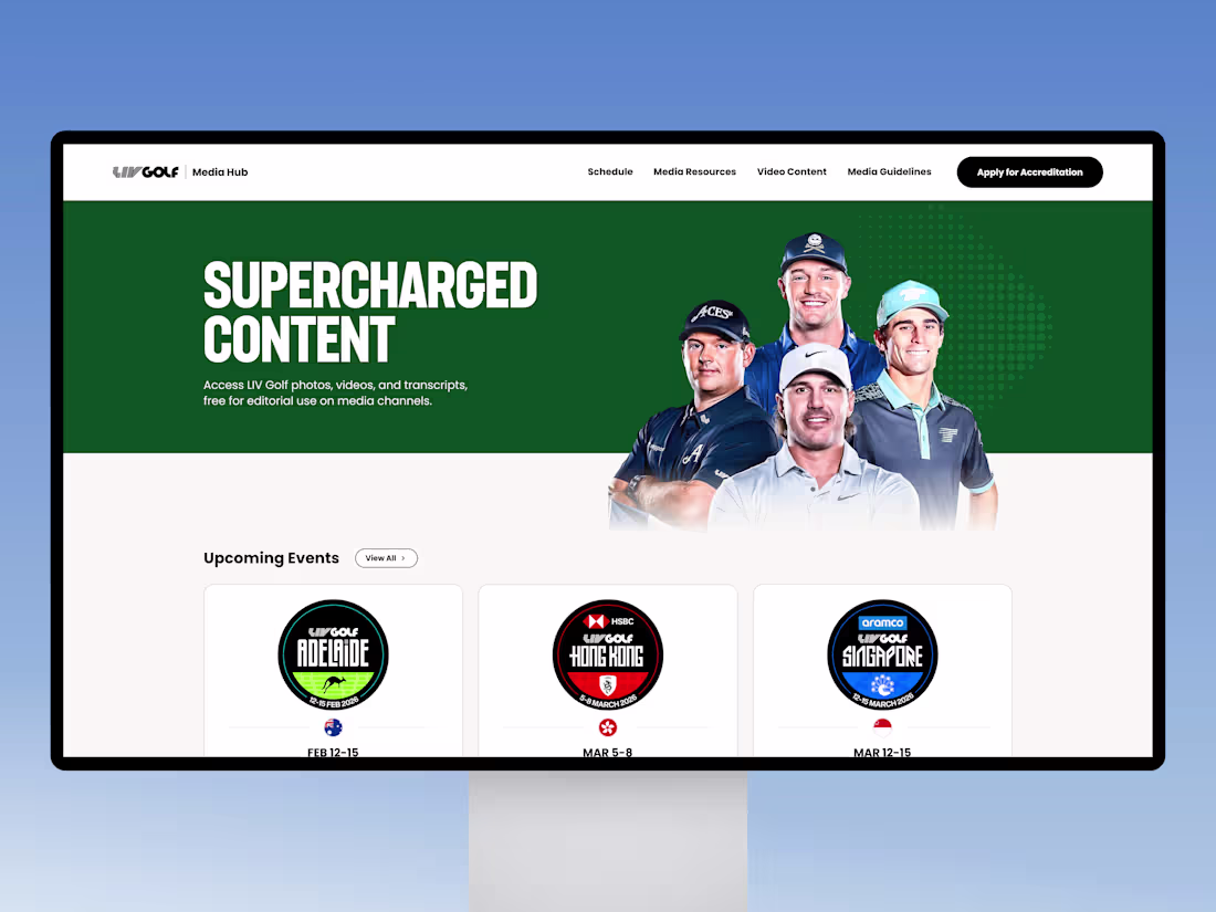 Cover image for Website Redesign & Migration for a Global Sports League