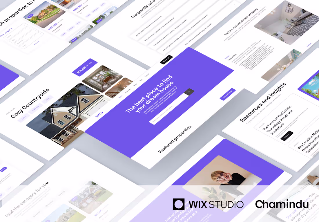 Cover image for Letro – Custom Wix Studio real estate template