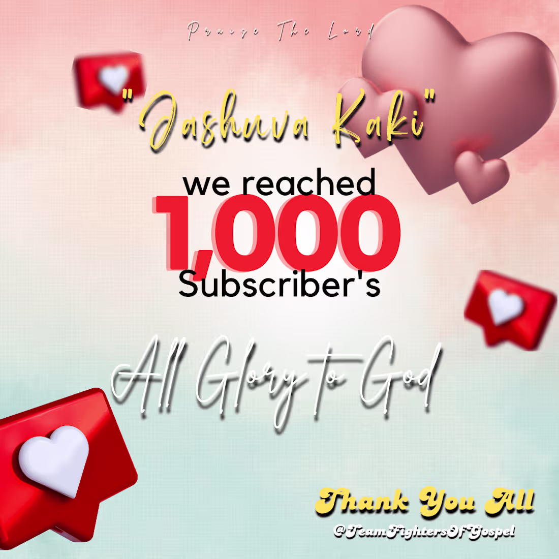 Cover image for Youtube Thanks Giving Card